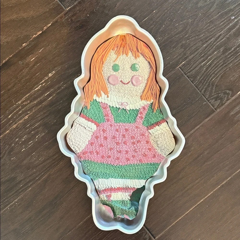 Wilton Storybook Doll Cake Pan - Pink and Green